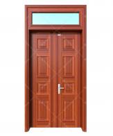 Cửa thép vân gỗ Koffmann 2 cánh đều