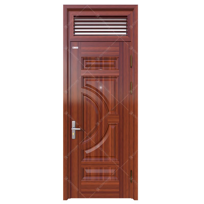 Cửa thép vân gỗ Koffmann 1 cánh đơn tại Ninh Bình