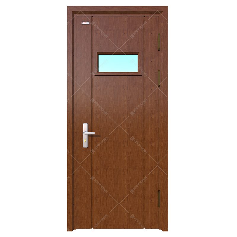 Cửa thép vân gỗ Koffmann 1 cánh tại NInh Bình